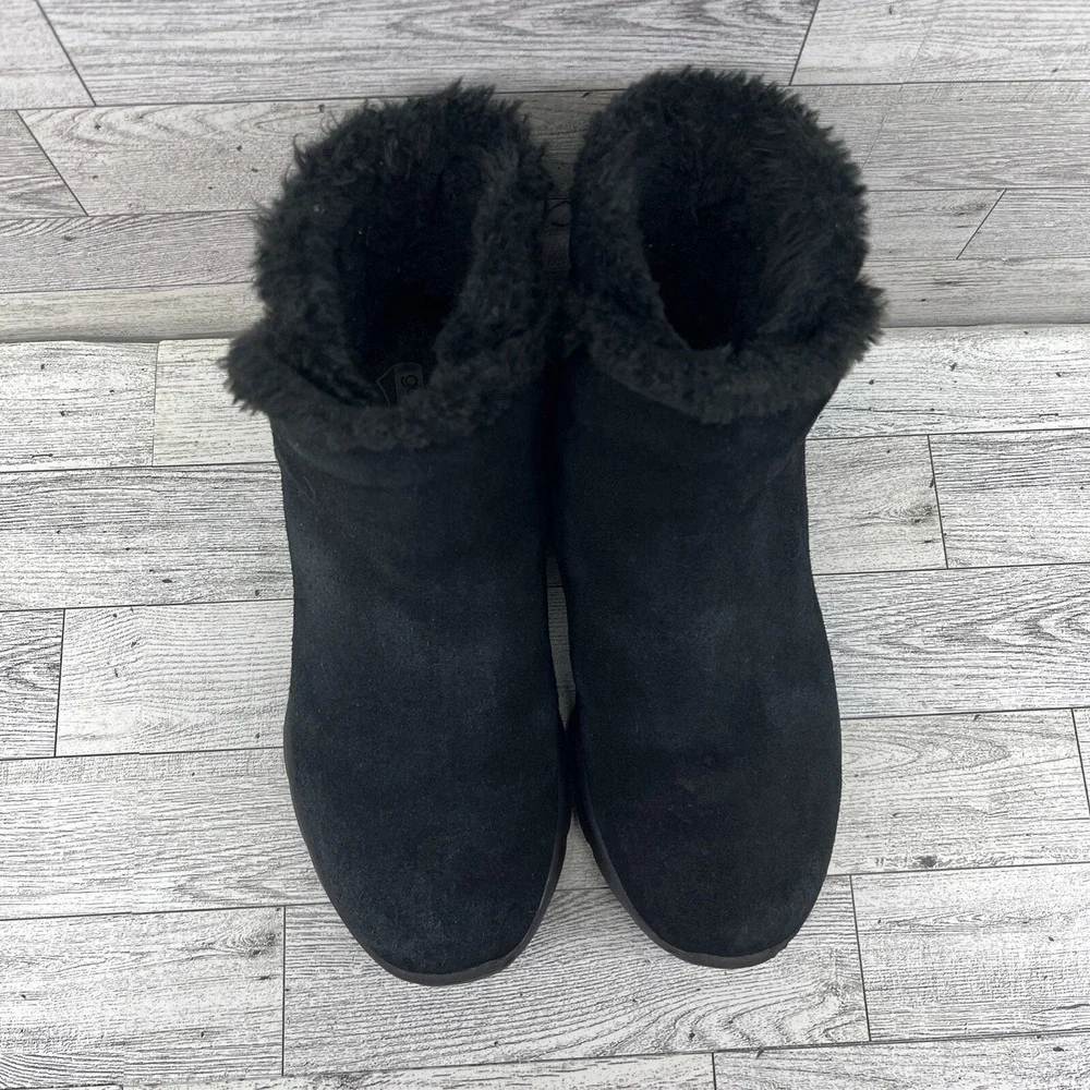 Skechers On The Go Gen 5 Goga Mat 14356‎ Black Suede Ankle Boots Women Size 6